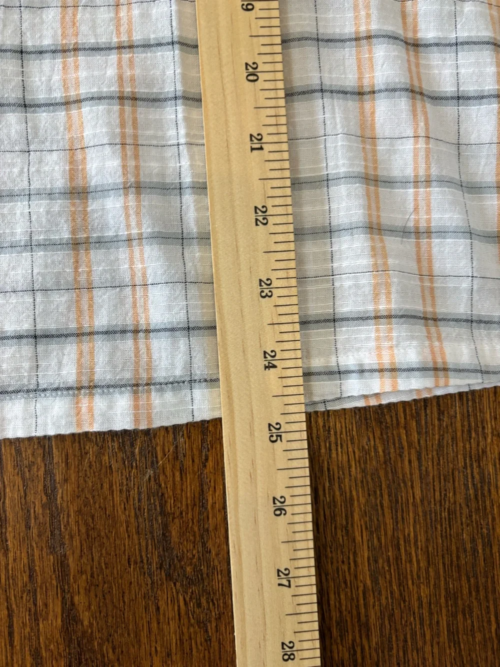 LOFT Plaid Ruffle Neck Peasant Blouse Size Large